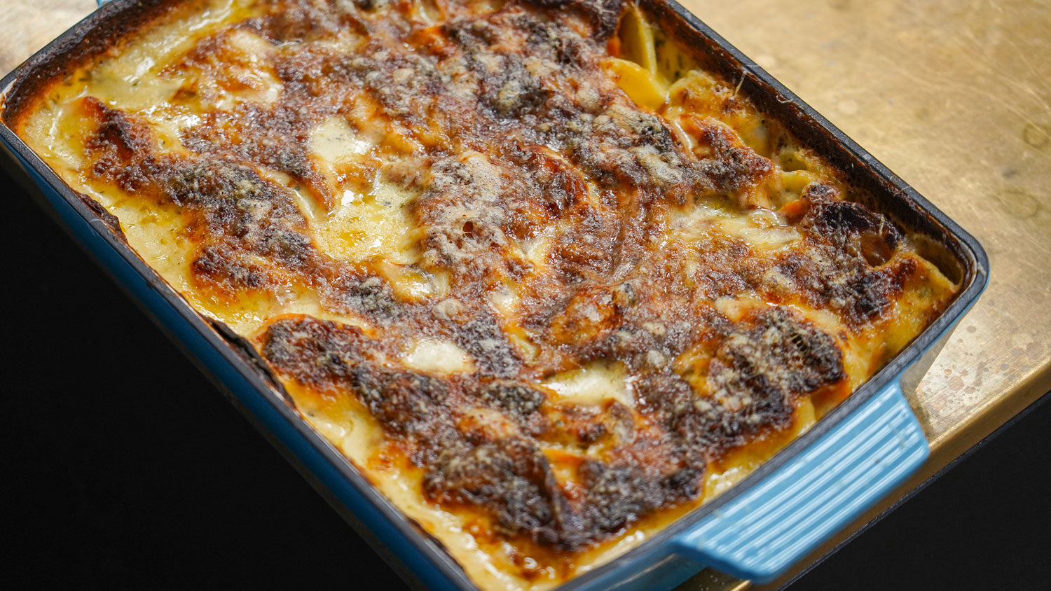Kartoffelgratin mit Süßkartoffeln
