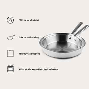Bratpfannen-Set aus Edelstahl von Qookware