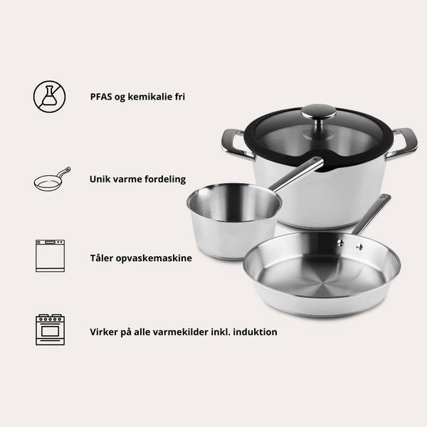 Allround Set aus Edelstahl von Qookware