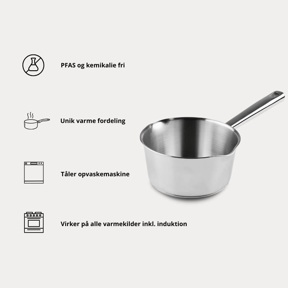 Stieltopf aus Edelstahl von Qookware