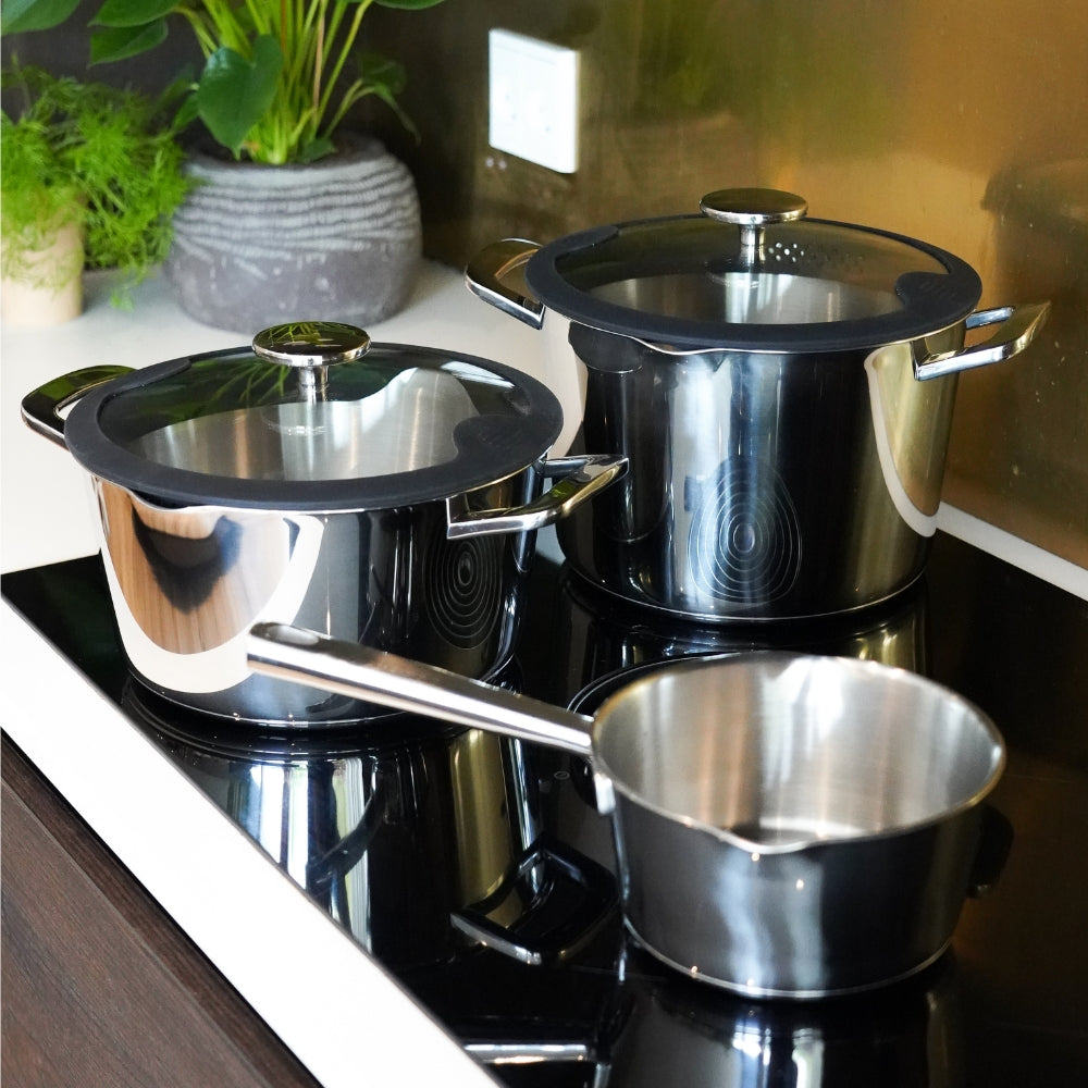 3-teiliges Chefgrade-Topfset von Qookware