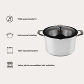 Edelstahltopf mit Deckel, 6,5 Liter, ChefGrade von Qookware
