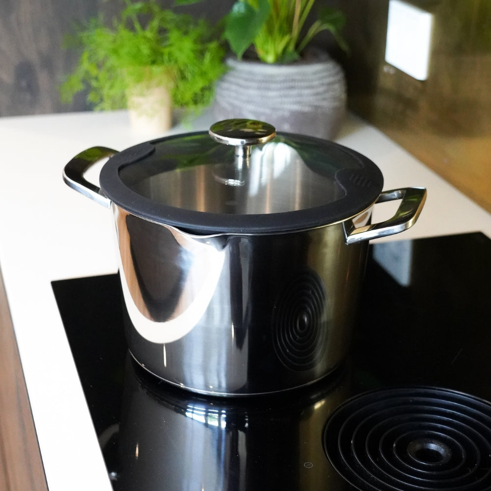 Topf aus Edelstahl mit Deckel, 6,5 Liter, von Qookware