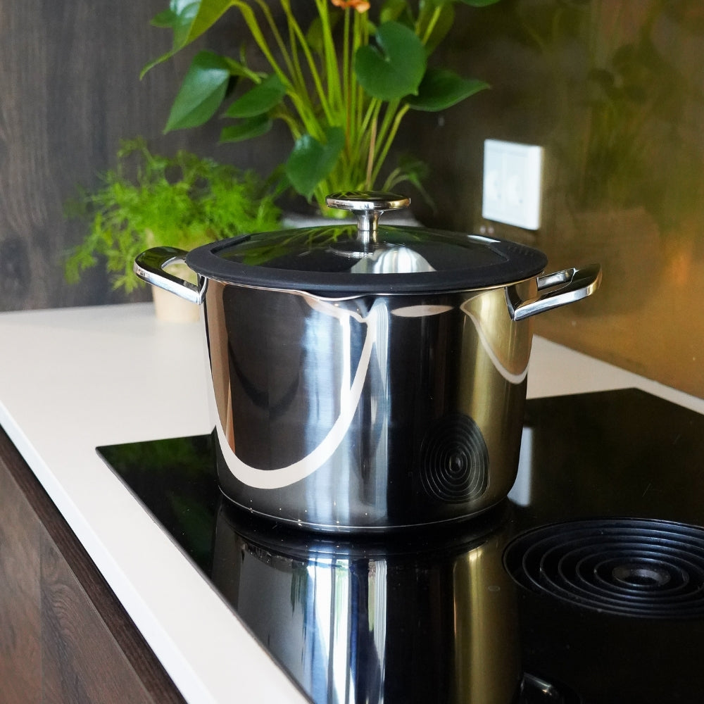 Edelstahltopf mit Deckel, 6,5 Liter, ChefGrade von Qookware