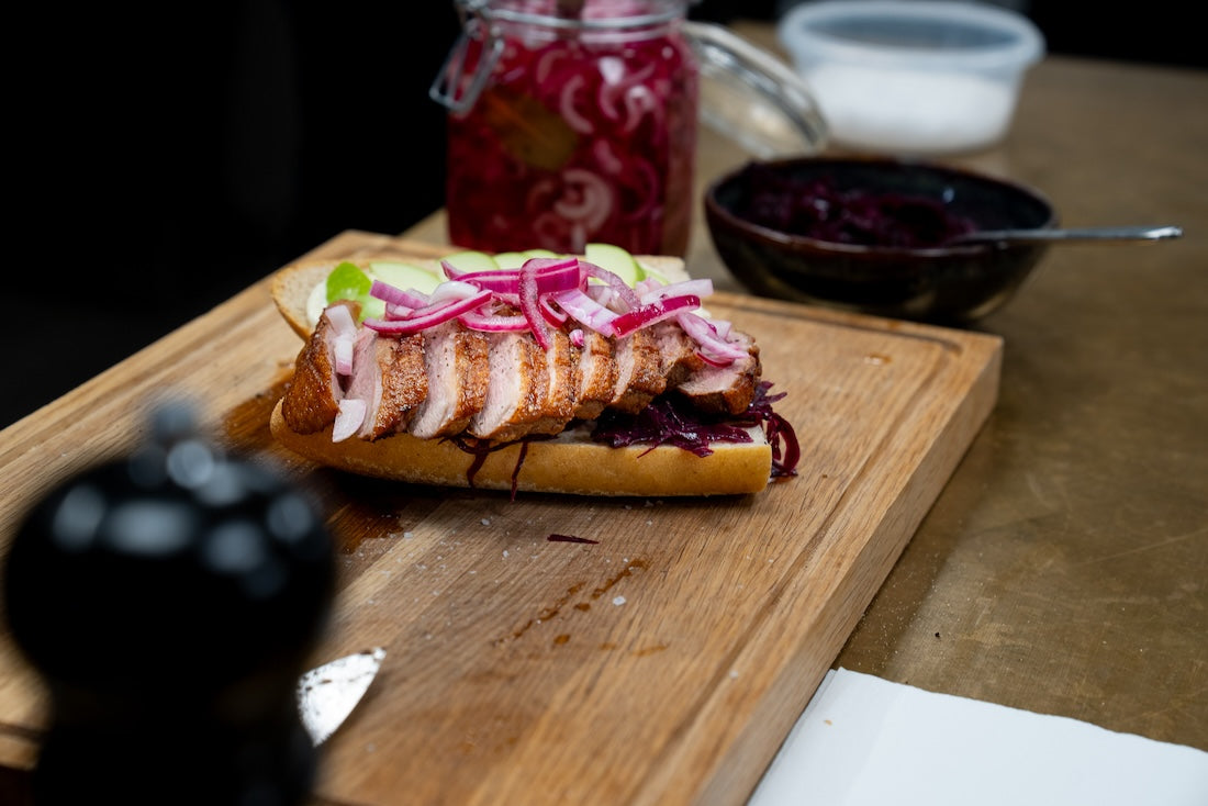 Sandwich mit gebratener Entenbrust