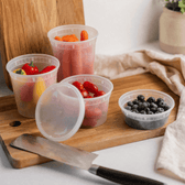 Deli containers – Opbevaringsbøtter med låg (40 stk.)