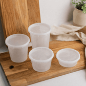 Deli containers – Opbevaringsbøtter med låg (40 stk.)
