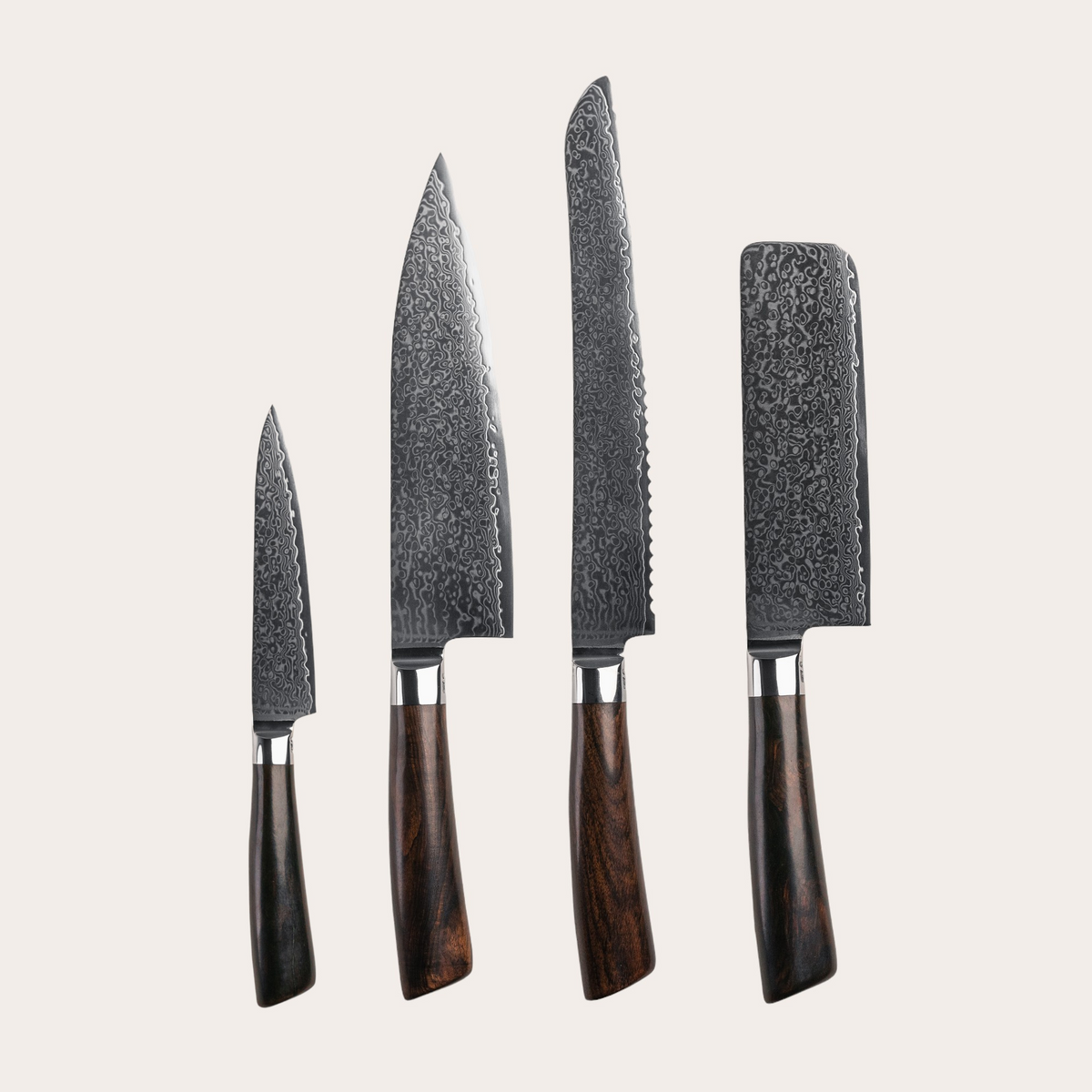 Messerset Allround Set Rose 4 Messer von Qookware