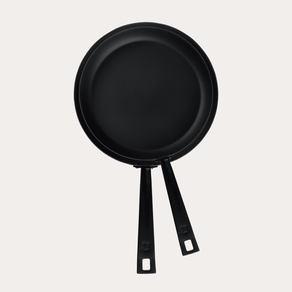 Bratpfannenset aus Carbonstahl mit 25 und 28 cm von Qookware