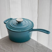 Stieltopf aus emailliertem Gusseisen, 2 l, von Qookware
