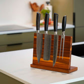 Magnetischer Messerhalter aus Akazienholz