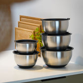 Schüssel-Set aus Edelstahl von Qookware