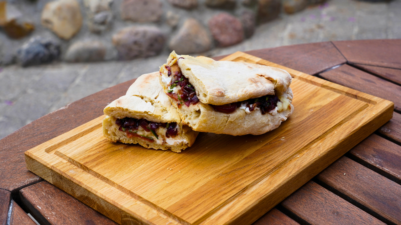 Pizzasandwich mit Chorizo