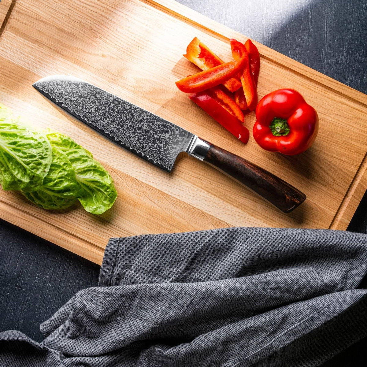 Rose-Santoku-Messer von Qookware
