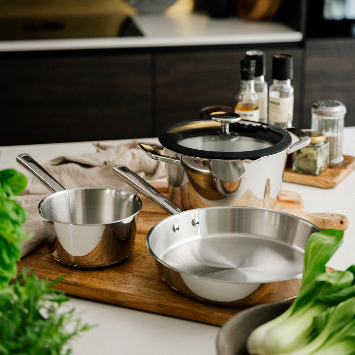 Allround Set aus Edelstahl von Qookware