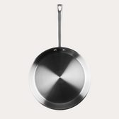 ChefGrade Bratpfanne 28 cm aus Edelstahl – Detailaufnahme von Qookware